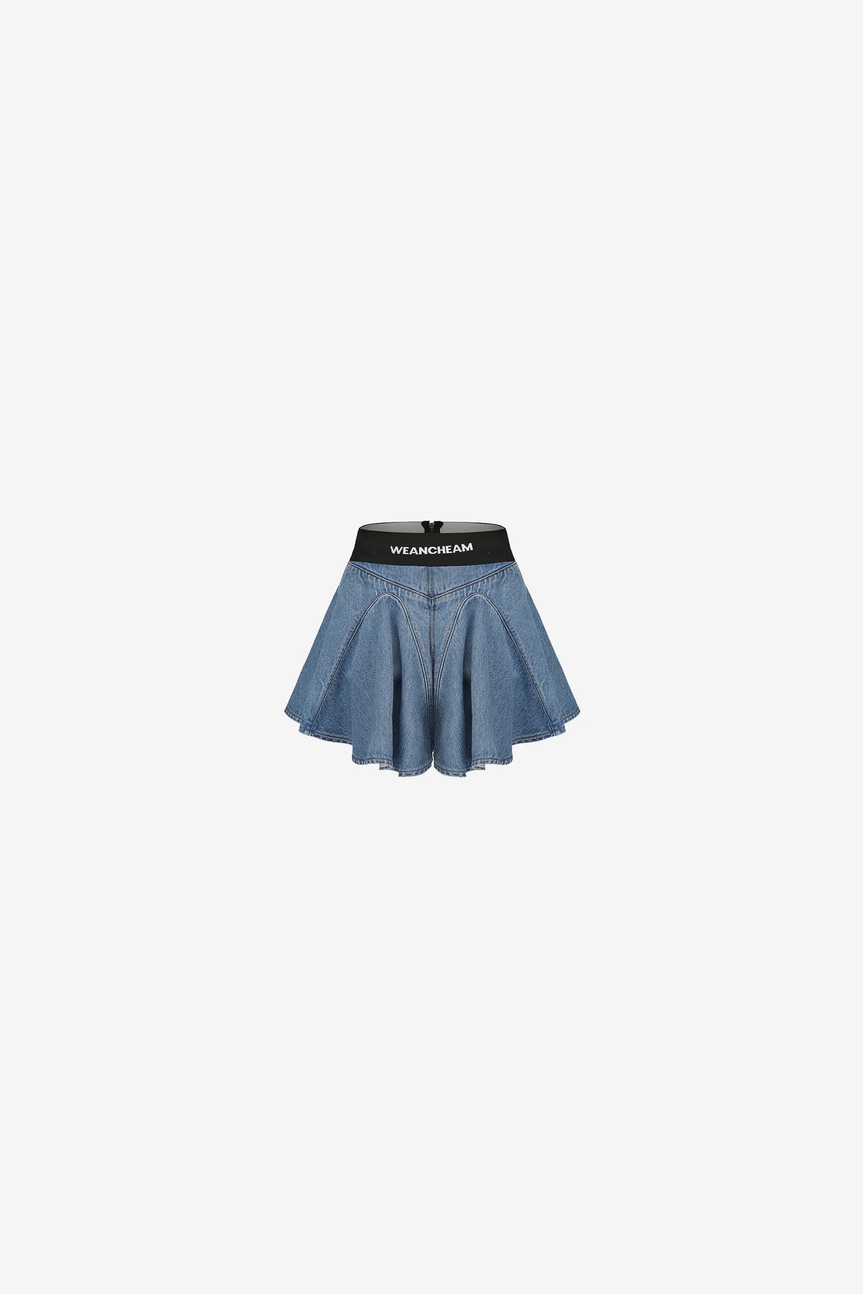 Balloon hem pod skirt with jacquard waistband – WEANCHEAM