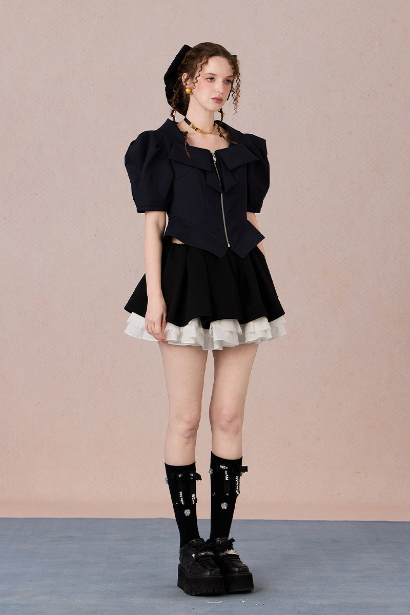 Multi-Layered Bubble Skirt