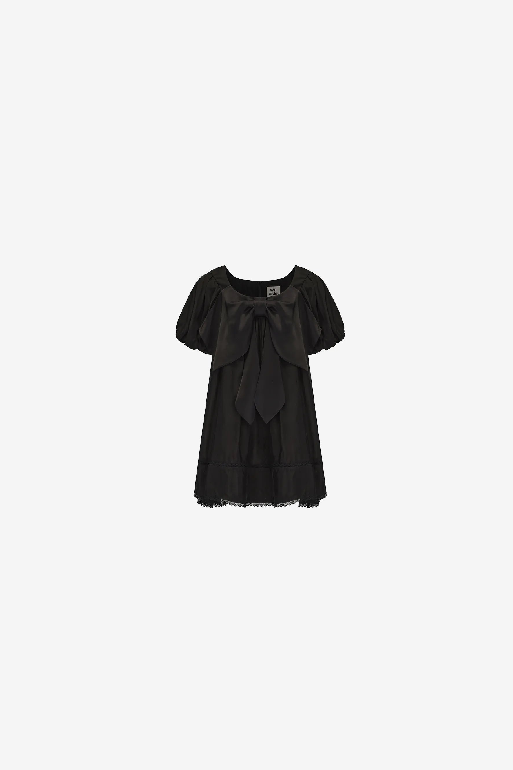 Bow tie waist cotton summer dress with split hem – WEANCHEAM 