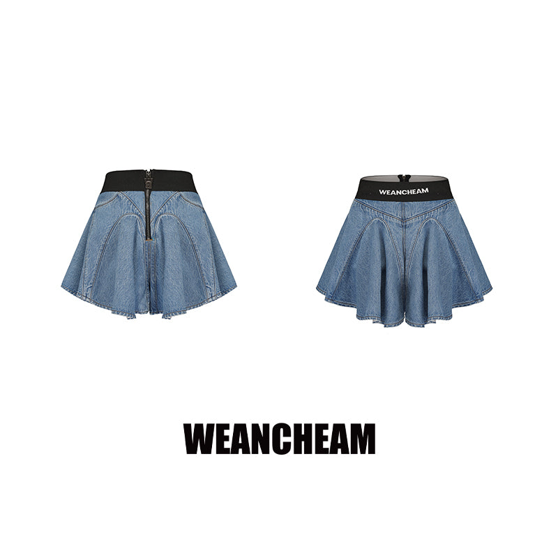 Balloon hem pod skirt with jacquard waistband – WEANCHEAM