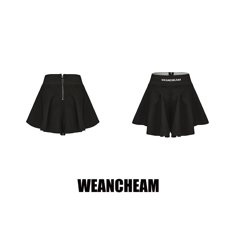 Balloon hem pod skirt with jacquard waistband – WEANCHEAM