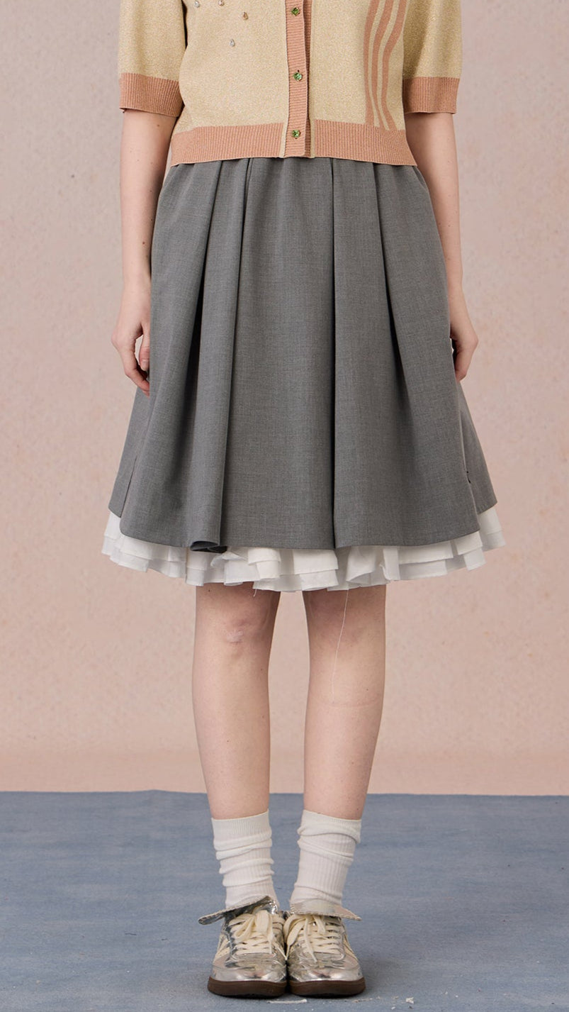 Layered Half Skirt