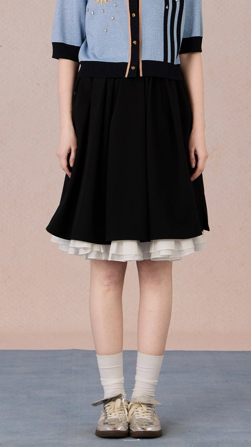 Layered Half Skirt